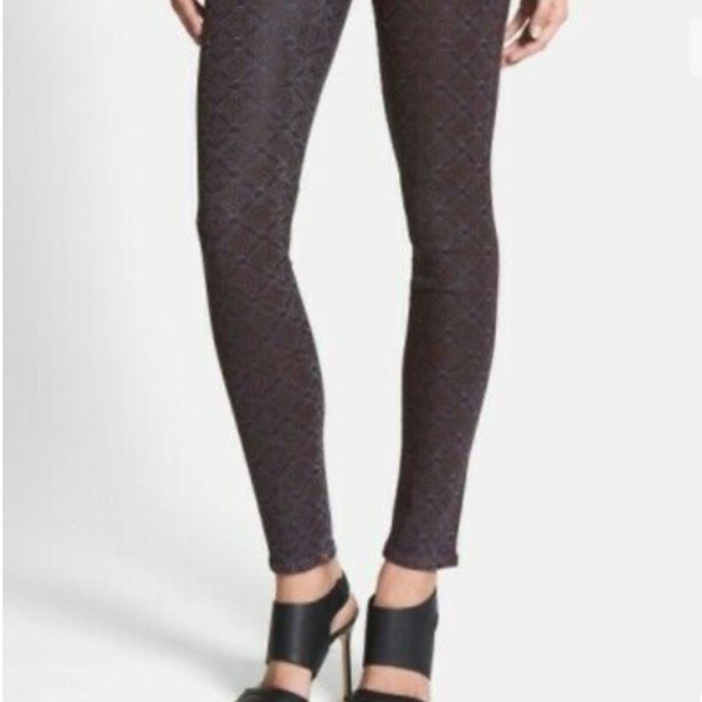 CoH rocket leatherette skinny jeans Red